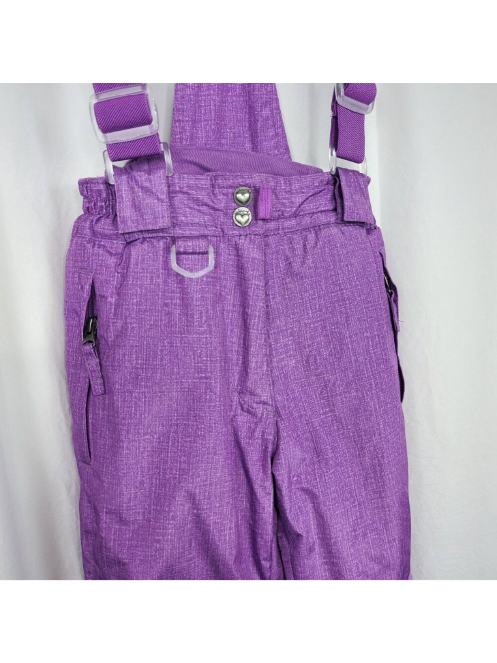 Weatherproof Girls Snow Bib 5 6 Small Pants Purple - Picture 3 of 10